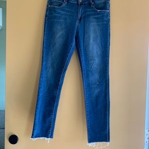 Articles of Society Cropped Frayed Distressed Jeans Size 28